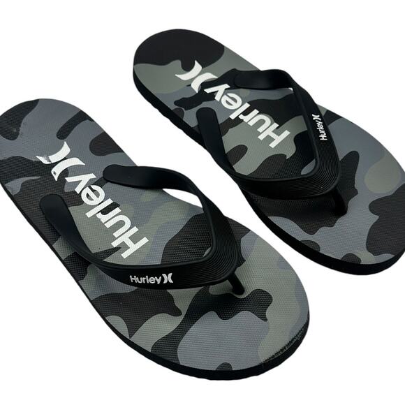 Hurley One and Only Camo Flip Flop Mens Size 8 - Picture 1 of 5